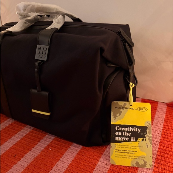 Bric's Moleskine Black and Green Duffel Bag - Picture 3 of 4